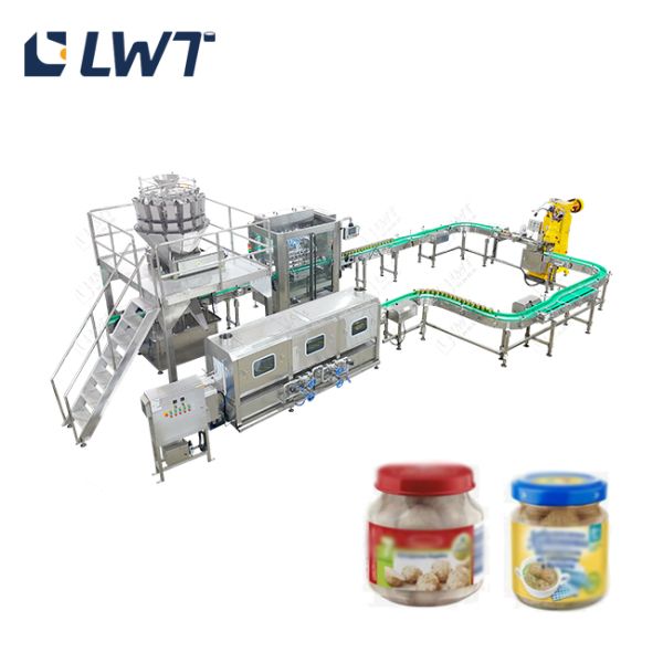 Automatic Meatball Soup Production Line For Canned Solid-Liquid Mix Foods