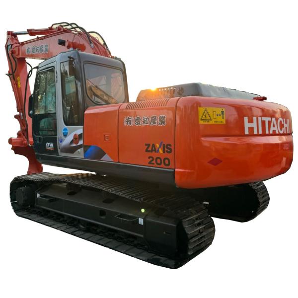 Excavadora de alta potência ZX200 com válvula hidráulica original e design de aço macio