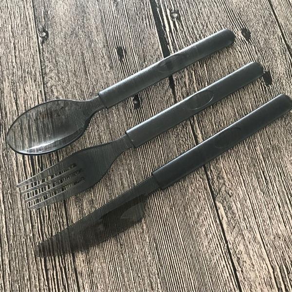 Restaurantes plásticos descartáveis do tamanho de Customzied da faca da forquilha da colher da colher do chá