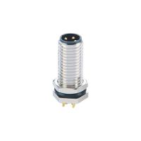 Conector circular diminuto M8 3 Pin Female Connector da montagem do painel M8
