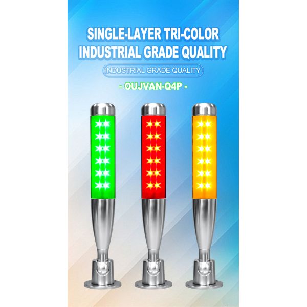 70 / Min Lámpara de torre de señal brillante DC 24V IP54 Para Indicador de estado de la máquina CNC