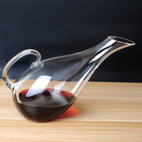 2000 Ml Slanted Glass Wine Decanter