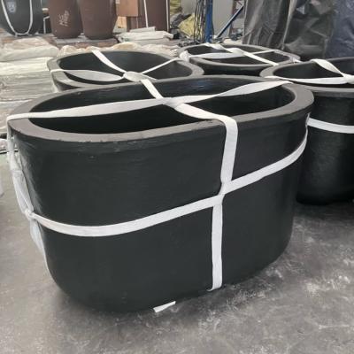 Grafito natural de alta pureza y arcillas refractarias, crisol para fundir aluminio