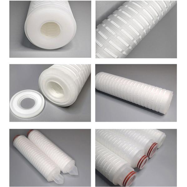 PP Industrial Water Filter Cartridge 10inch Reusable Polyester Pleated for Filtration