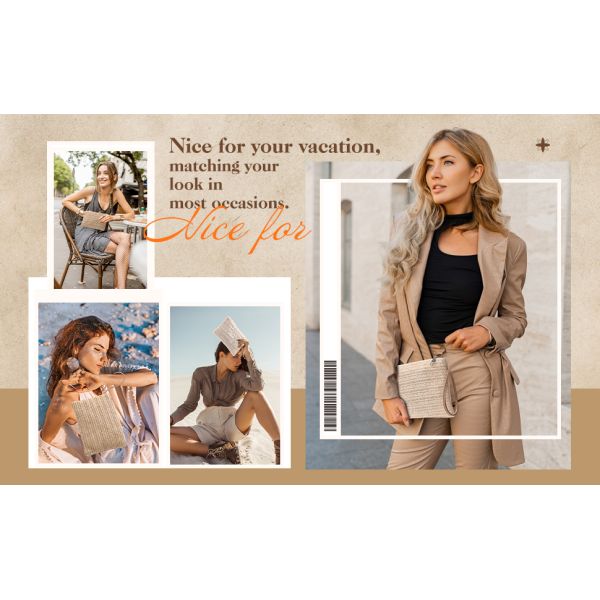 Custom Logo Handmade Luxury Tote Handbag Beach Bag Straw Bags Tote Summer Beach Bag For Women Raffia Straw Crochet Pattern