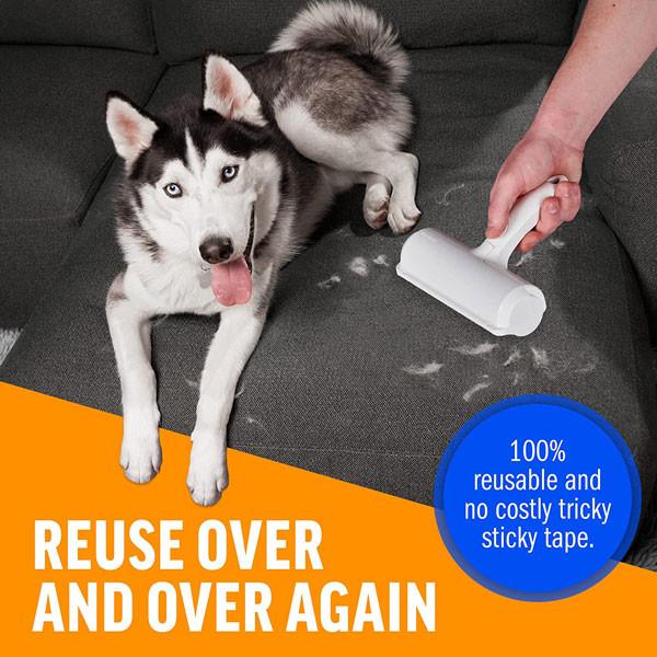 Nylon Plastic Pet Fur And Lint Remover Sustainable Lint Roller For Couch Carpet