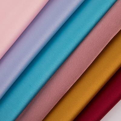 O FIO liso TINGIU a tela luxuosa brilhante do cetim do Spandex do poliéster 3% de 97%