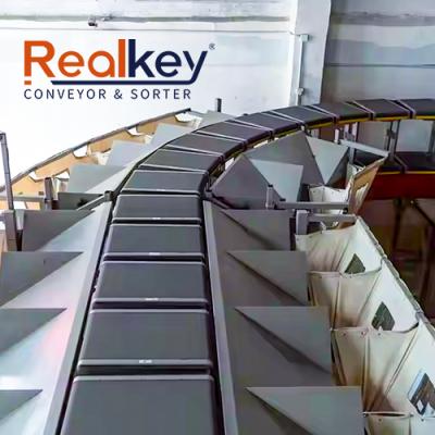High Accuracy Cross Belt Sorter Warehouse Sorter Adjustable Stable Performance