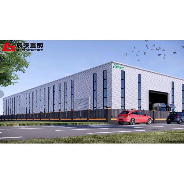 Taller de construcción prefabricada de estructuras de acero para la producción industrial