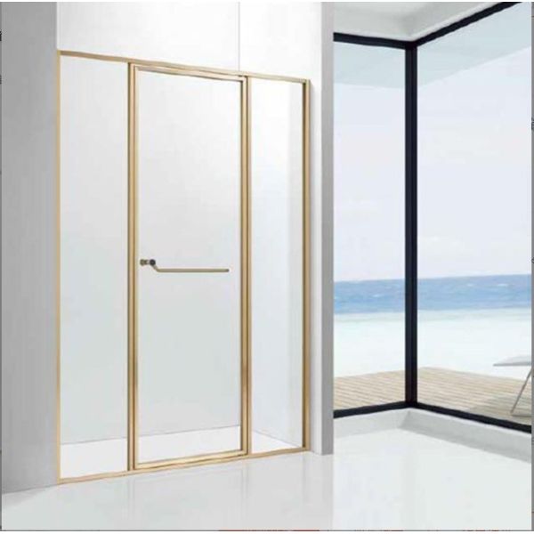 Stainless Steel Frame Style Fixed Rod Pull for Shower Room Sliding Tempered Glass Door