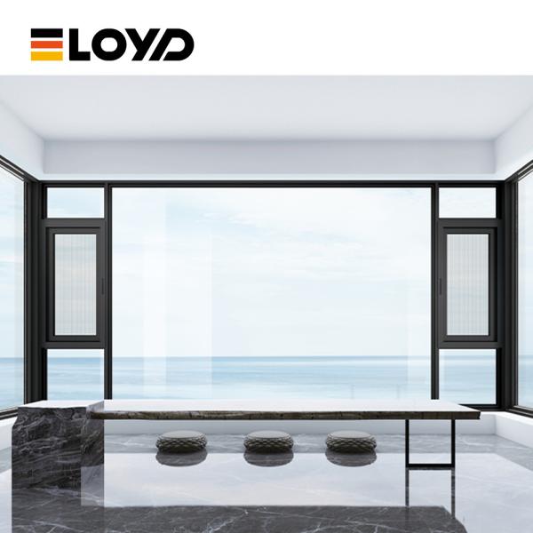Classic Aluminum Casement Window with Powder-Coated Finish