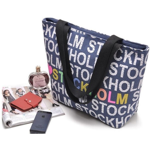 хозяйственная сумка для продвижения, пляж подарка сумки холста хлопка сумки tote холста нового стиля черная изготовленная на заказ нашивки женской сумки изготовленный на заказ