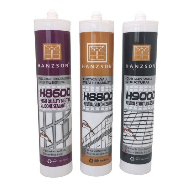 Environmentally Friendly Curing Adhesives for Glass 8600 Window Adhesives Neutral Silicone Sealant Glass Caulk Silicone