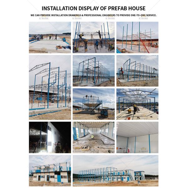 Prefab Light Steel Insulated Sandwich Panel Buildings