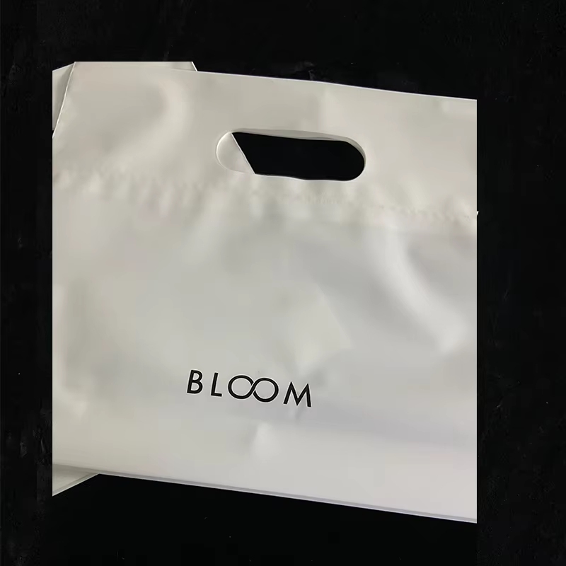 Luxury HDPE & PE Printed Shopping Hand Bag Eco-Friendly Boutique Clothing Bags for Business & Exhibition Use