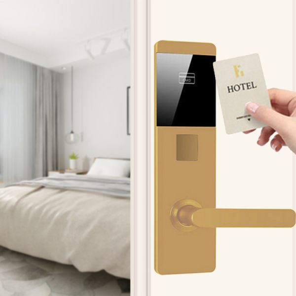 Aluminium Alloy 79mm Card Access Door Lock Sus304 Electronic Card Lock