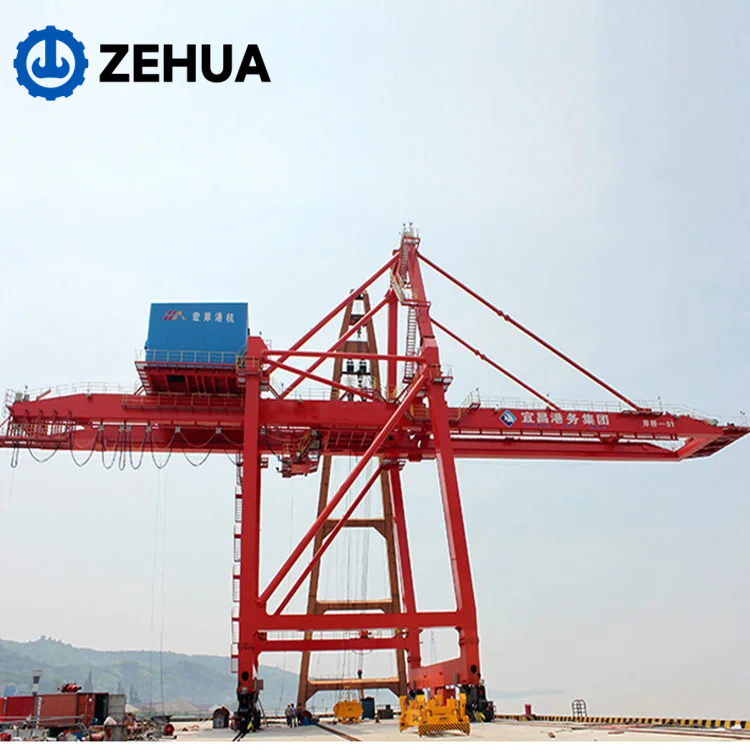 ZEHUA 2026 New STS Ship-to-Shore Container Crane 40T-65T, A8, CE Certified Port Container Loading Unloading