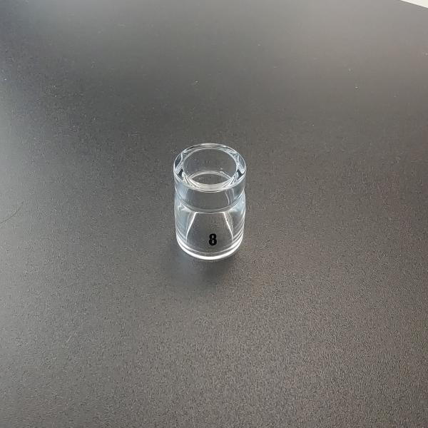 Stubby Lente de Gás TIG Kit de Taça de Soldadura para bico de vidro transparente Refrigeração de água resfriada
