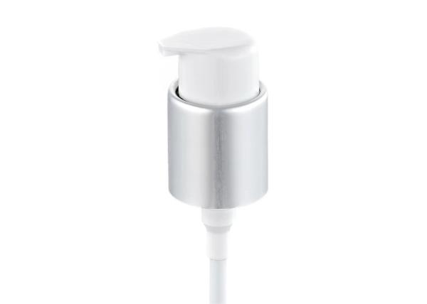 Dust Cover Cosmetic Treatment Pumps Metalic Silver Smooth Straight Sided Serum Dispenser