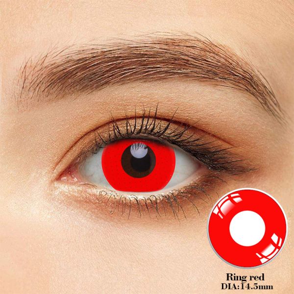 Dia глаза 14.5mm хеллоуина контактных линзов Cosplay мягкого цвета красный
