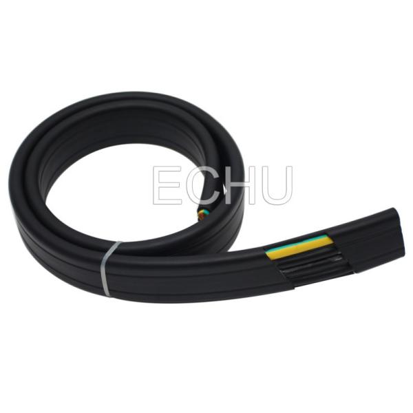 Flat Flexible Traveling Cable for Crane or Conveyor 4Cx4sqmm Black Jacket
