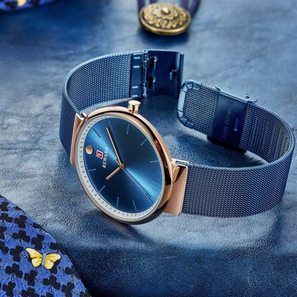 Quartz Movement Mens Stainless Steel Watches Alloy Case 3 Atm Water Resistant