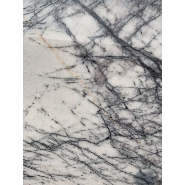 Interior Kitchen Marble Slab , White Marble Floor Tiles Incense Plum / Chanel Lilac Pattern