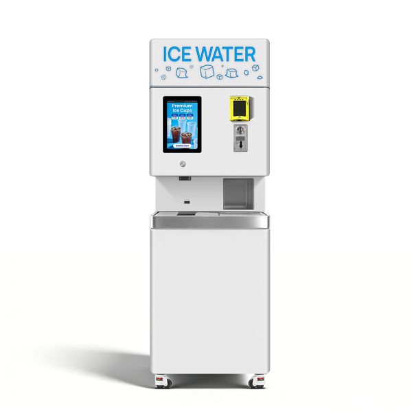 3-in-1 Ice & Water Vending Machine With Galvanized Sheet Material and 4.5kg Ice Storage Capacity Suitable for High-Frequency Trial Scenarios