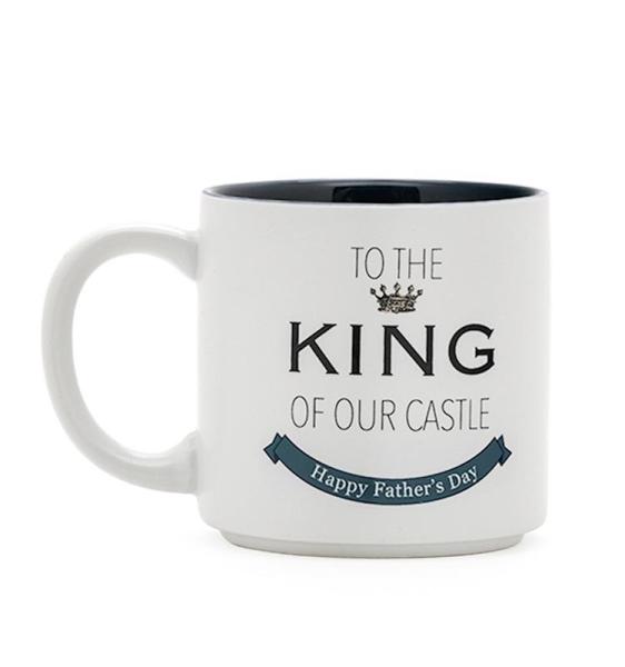Ceramic Dad Mug Coffee Mug White Color With Creative WordsKING DAD Customized 12Oz For Gift