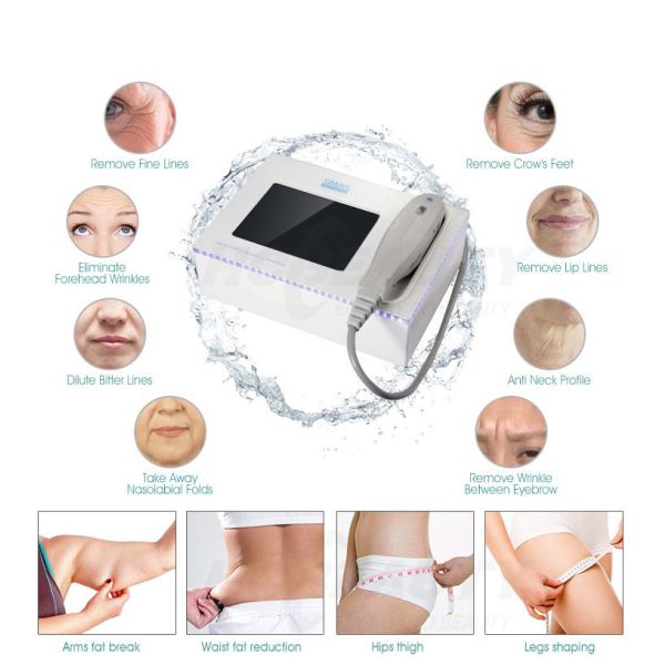 Portable Smas 3D 4D Hifu Facial Machine Salon Neck Lift Anti Wrinkle Apparatus