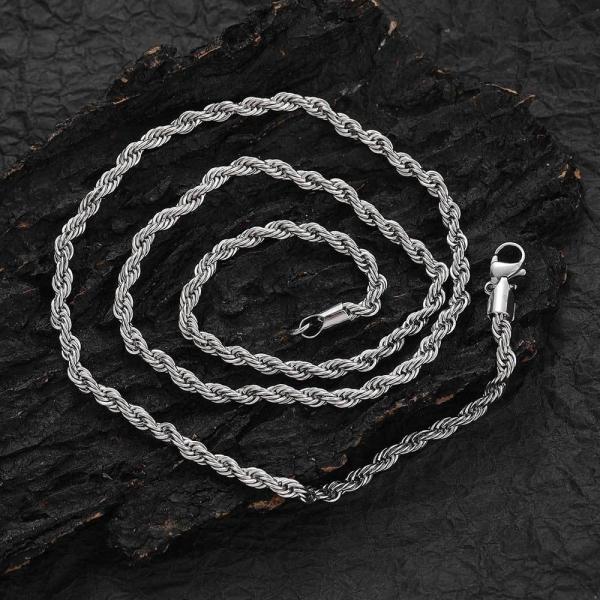 Engagement Stainless Gold Necklace Ggold Rope Chains For Men