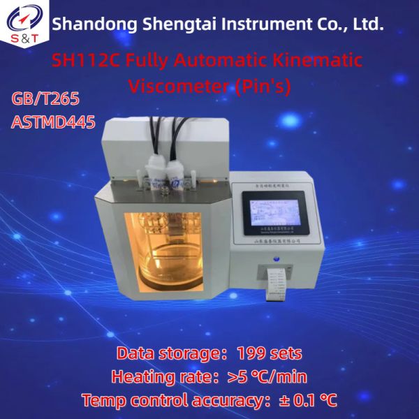 Fully Automatic Pinker Motion Viscometer ASTM D445 Light Fuel Oil Rt+5 ℃ ～ 100.0