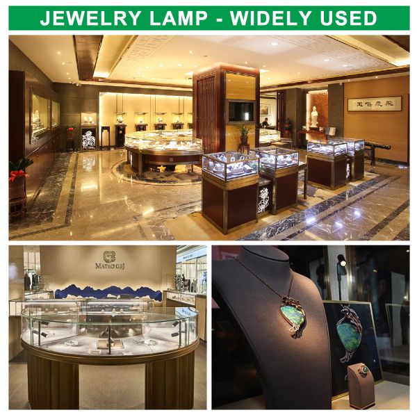 Bedroom Bedside Desk Lamp Adjustable Jewelry Led Cabinet Spotlight with ON/OFF SWITCH