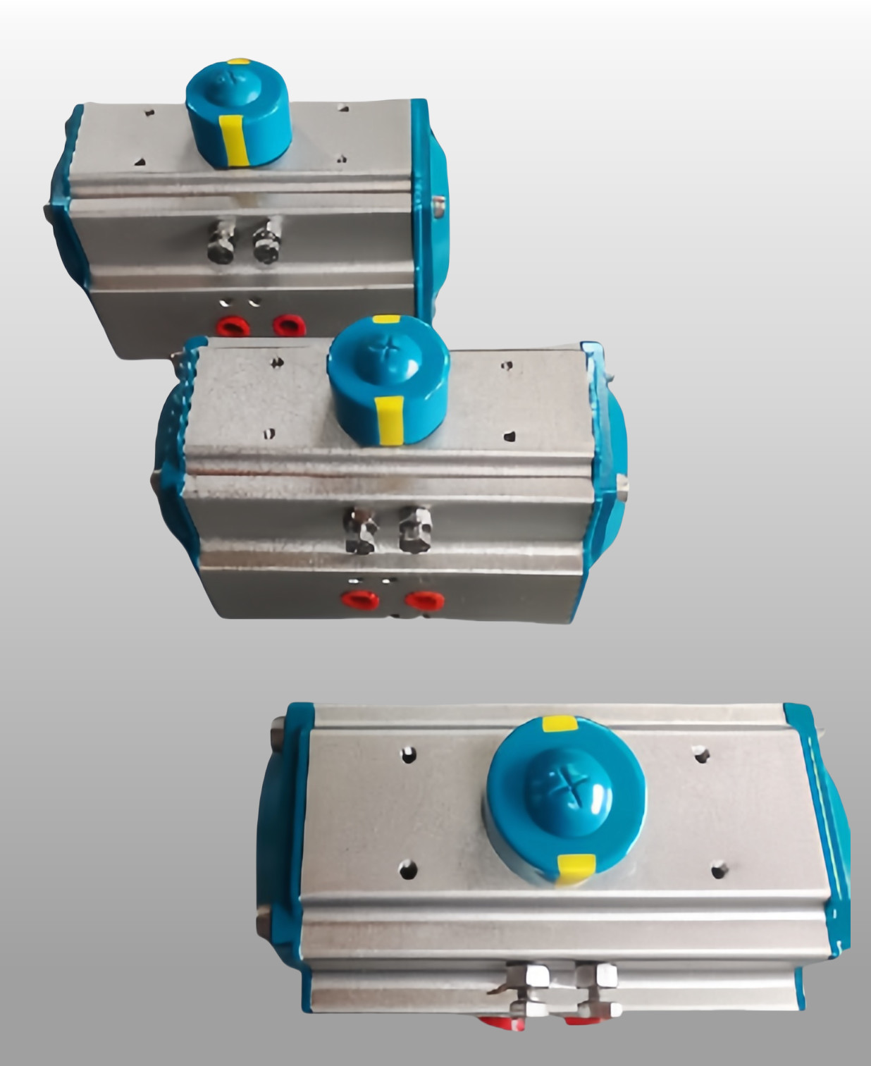 OEM Rack And Pinion Pneumatic Actuator Low Temperature Silicone Sealing 90 Degree Actuator