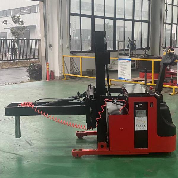 汎用的な電動パレットスタッカー バッテリー 動力 250kg/500kg 負荷 調整可能なクランプと回転付きの電気操作