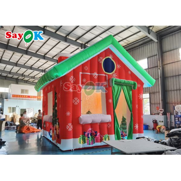 Oxford Cloth Giant Inflatable Christmas House Outdoor Camping Tent House
