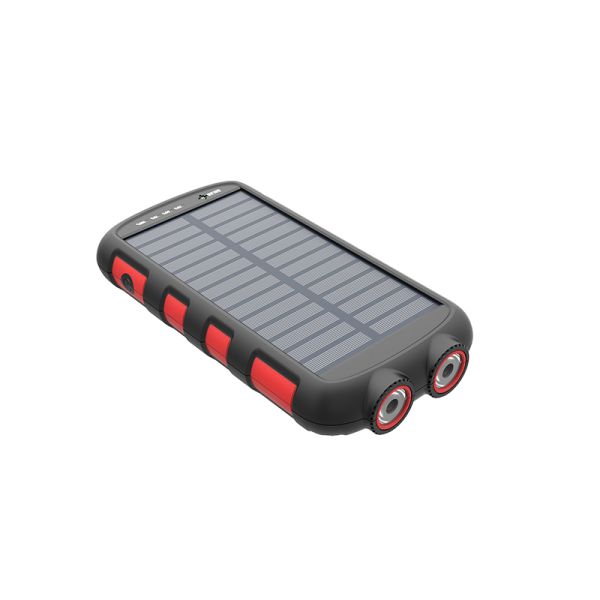 IPX6 Waterproof Solar Power Bank 20000mAh 15W Wireless Charging With 2W LED Lights