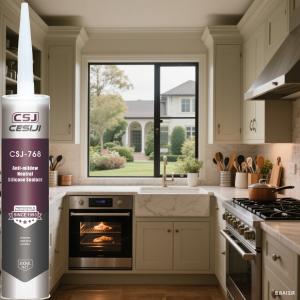 Selecante de silicona neutro amigable con el medio ambiente Flexible de - 50°C a 150°C