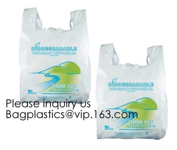Biodegradable Roll heart bag, Vest bag, Pocket, Roll bag, 100% Biodegradable Cornstarch Garbage Bags garment biodegradab