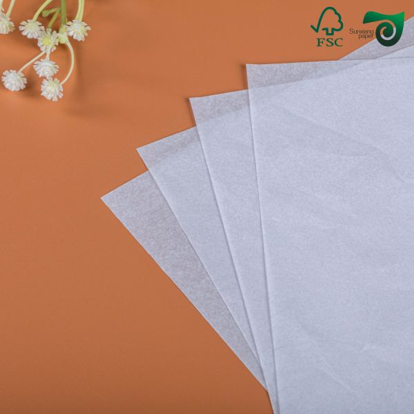 14gsm 15gsm 17gsm White Tissue Paper For Garment Wrapping  Printable  Moisture Proof FSC