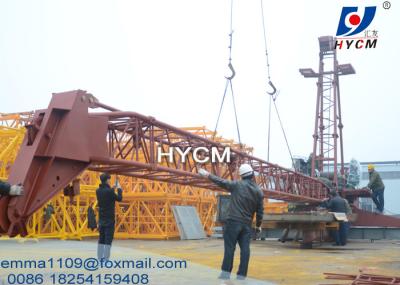6t QD60-2420 Luffing Derrick Crane para torre de escalada interna