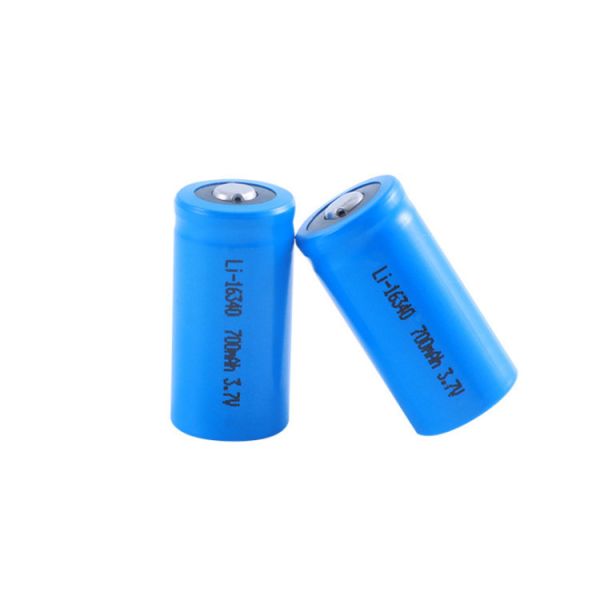 ICR16340 Lithium Ion Battery 3.7V 700mAh with 500 Cycle Life for Flashlights and Toothbrushes
