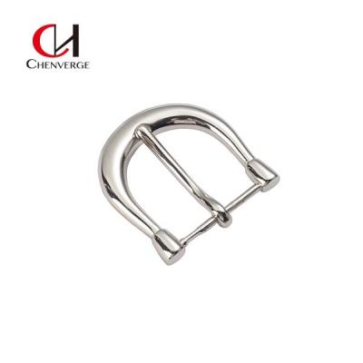 unisex nickel Heel Bar Belt Buckle , 41.2g Replacement Belt Buckle With Removable Pin