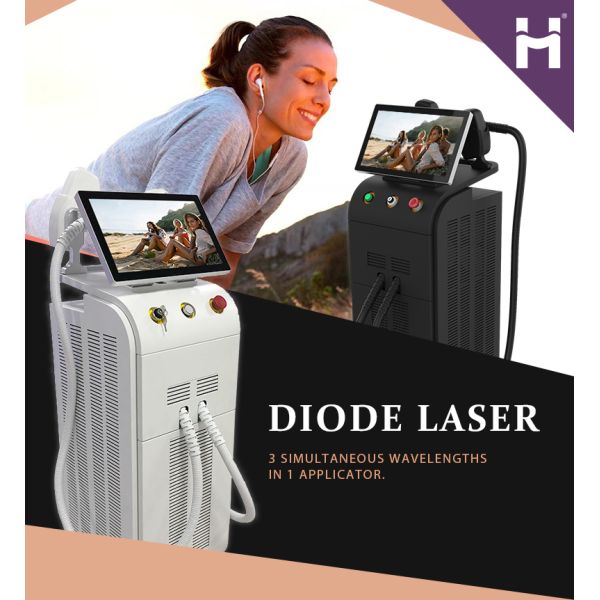12*35mm Spot Size 808nm Diode Hair Removal Laser Diodo Beauty Machine with Materials