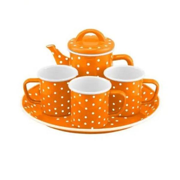 Customized Color Enamel Kettle Classic Saudi Type Enamel Coating Double Coating Teapot