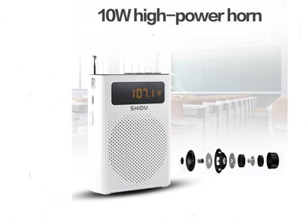 FM Voice Amplifier Powerful Portable Speakers 110*90*35mm Compact For Teachers
