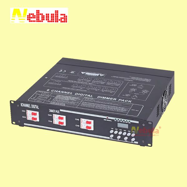 6 Channel Digital DMX Digital Dimmer Pack for Stage Lights