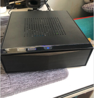 Black SPCC ABS 205mm Length Industrial PC Cabinet