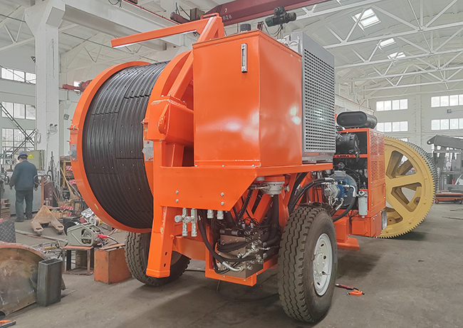Transmission Line Stringing Equipment TY2x70 Hydraulic Tensioner With Conductor Clamp
