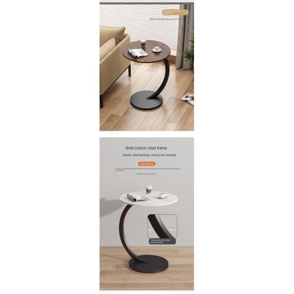 OEM Nordic Sofa Side Table Light Luxury Living Room Home Small Coffee Corner Table Simple Modern Bedside Round Table